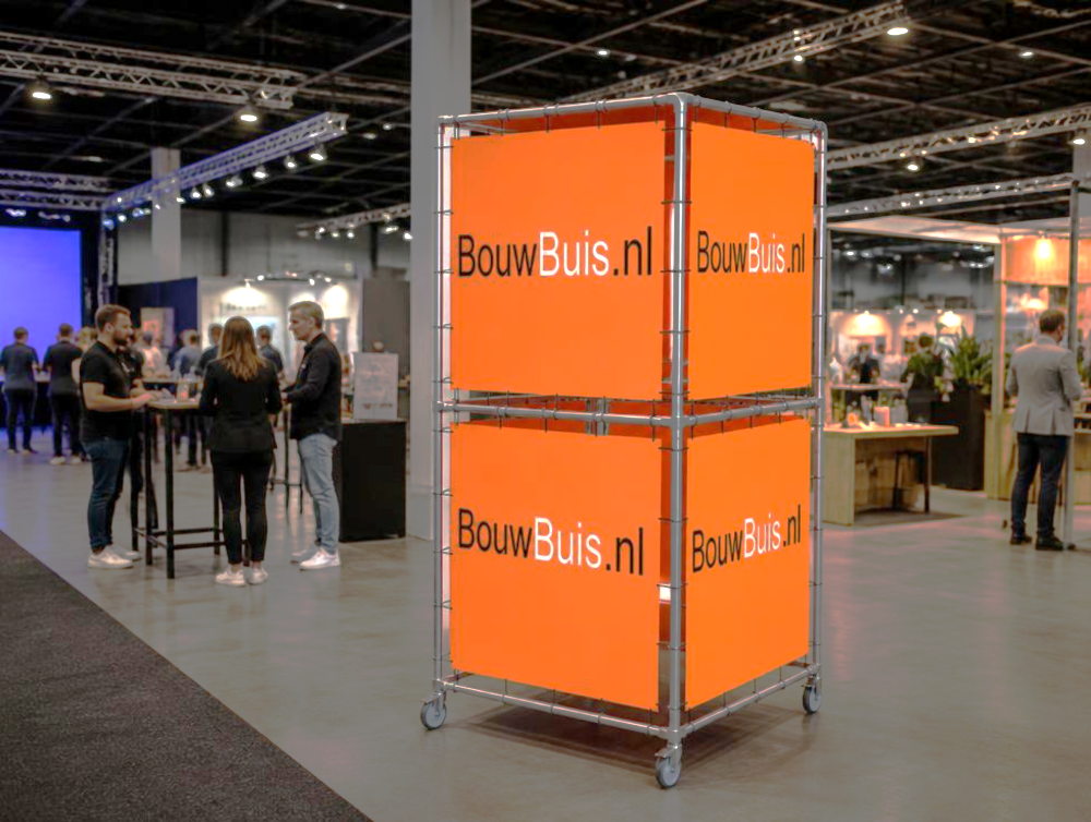 spandoekframe reclamezuil evenement